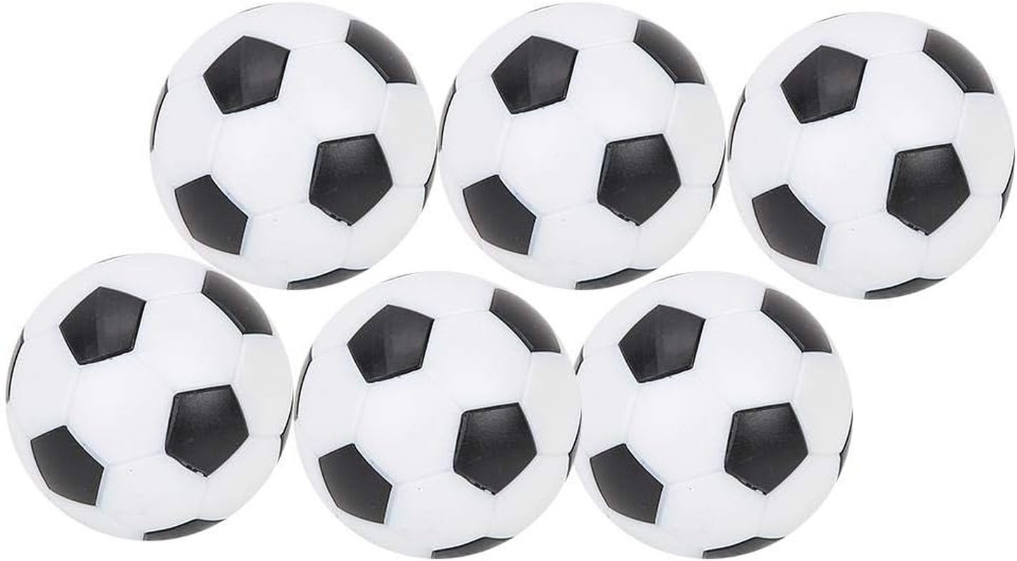 32Mm Table Football Small Football, Table Soccer Footballs Replacement Mini Plastic Black and White Soccer Ball for Foosball Tabletop Game Foosball Accessory 6 Pieces image number 2
