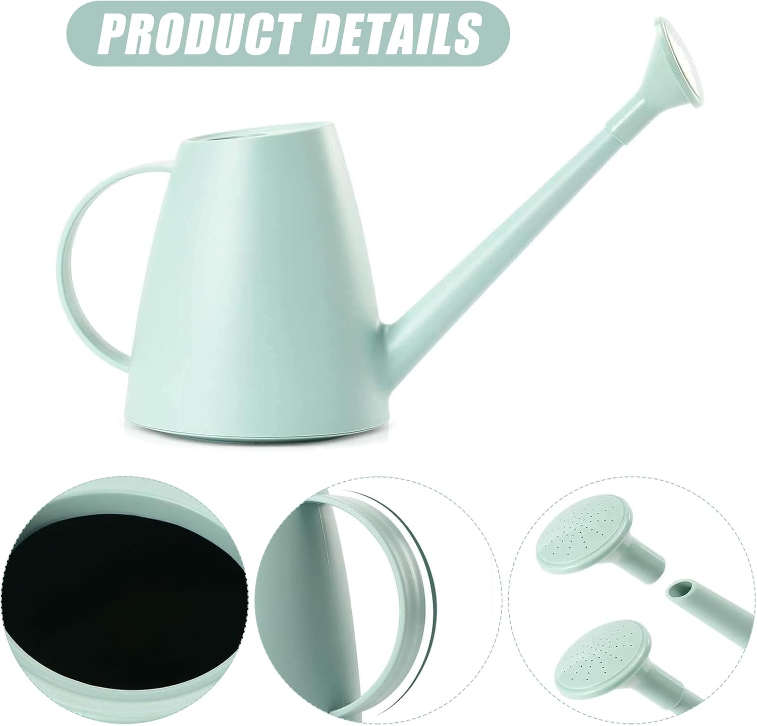 Modern Watering Can with Long Spout for Indoor & Outdoor Plants - Small Water Can for Garden Flowers