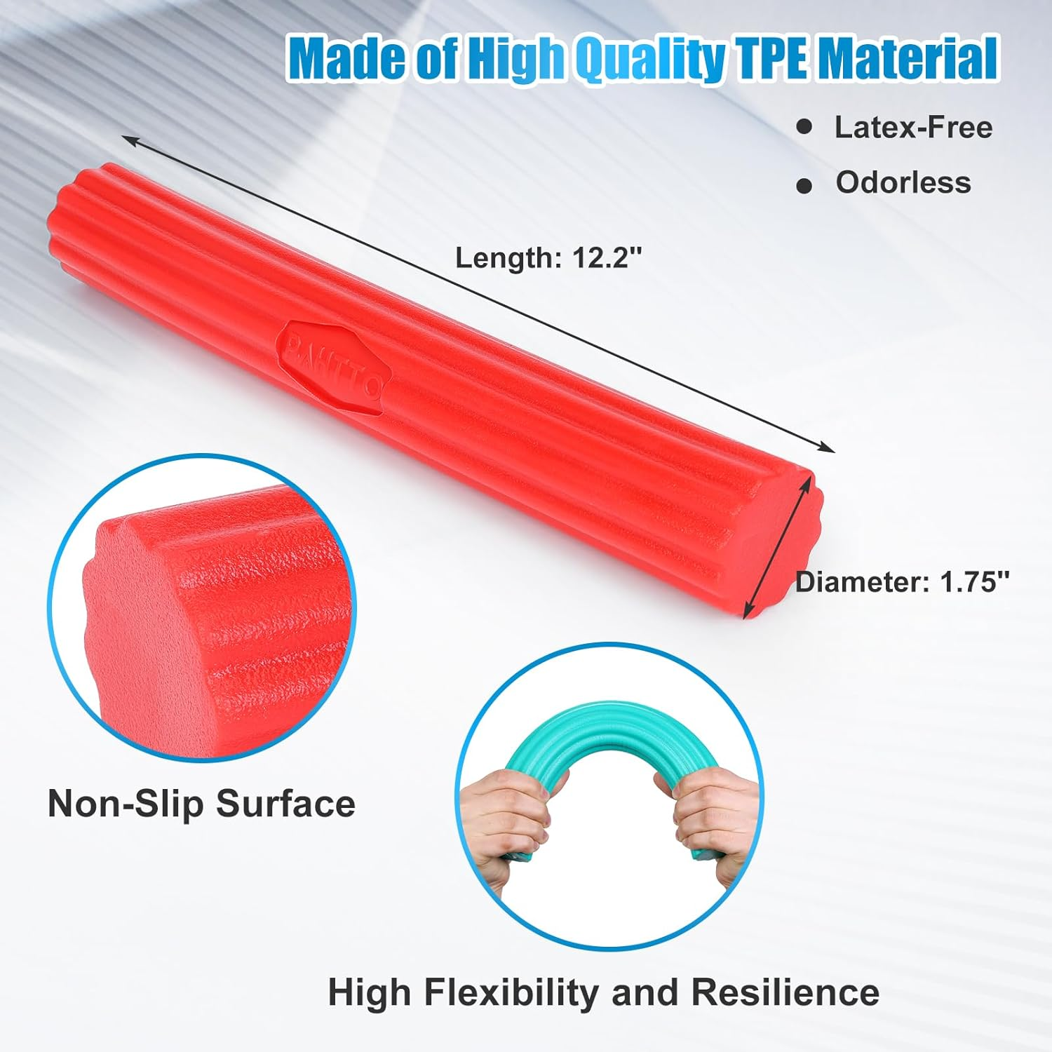 Flexible Resistance Bar for Physical Therapy, Resistance Exercise Twisting Bar for Tennis Elbow, Tendonitis Pain Relief & Grip Strength Improve image number 2