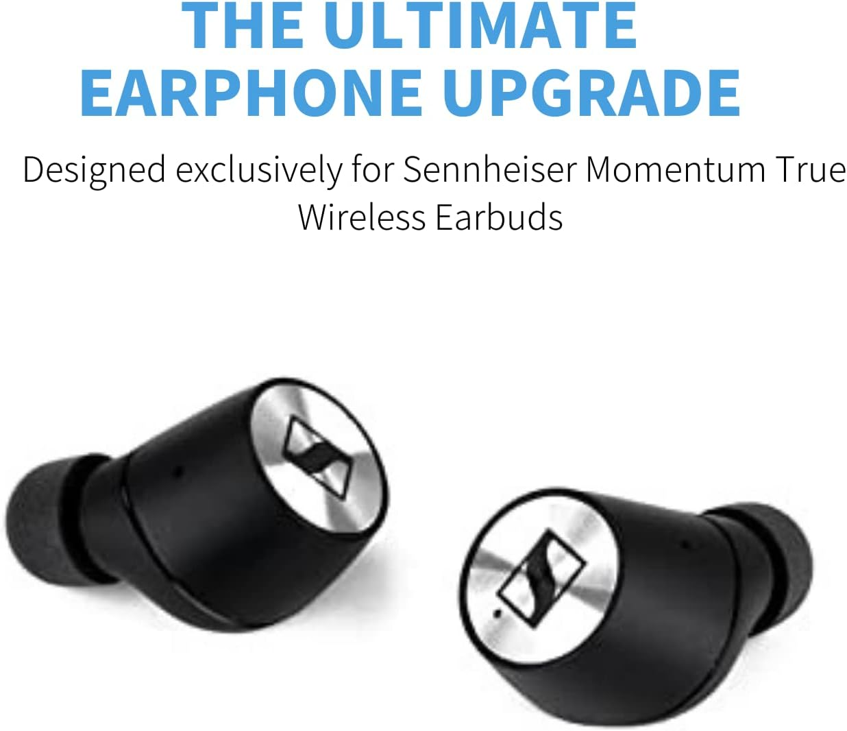 Comply Truegrip Pro Memory Foam Tips for Sennheiser True Wireless Earbuds | Made from Comfortable Memory Foam for a Secure Fit | 3 X Pairs (Medium) image number 6