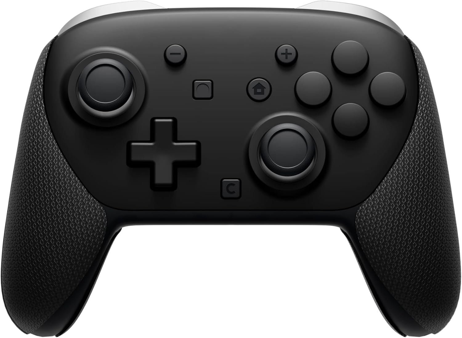 Playvital for Nintendo Switch 2 Pro Controller Grip - Anti-Slip PU Grip Skin with Silicone Back Button Cover for Switch 2 Pro Controller Accessories, Sweat-Absorbent - Hexagonal Textured Black image number 5