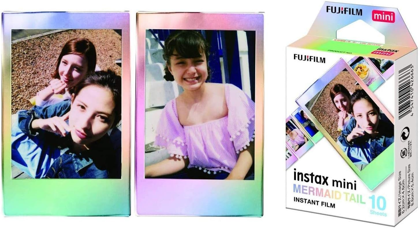 Instax Fujifilm Mini Film, Mermaid Tail 10 Pack