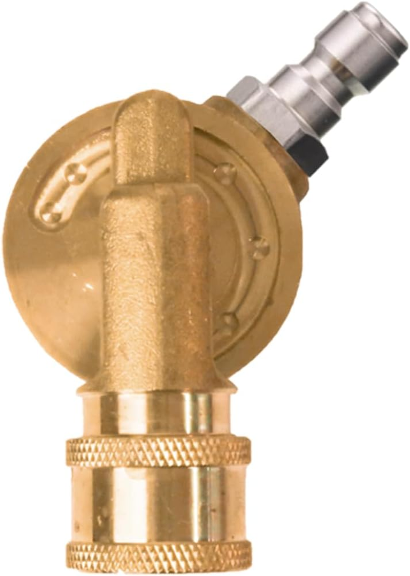 Giraffe Tools Pressure Washer Pivoting Coupler, 7 Angles Gutter Cleaner Attachment, Max 4000 PSI with 1/4&ldquo; Quick Connect, 240 Degree Rotation image number 2