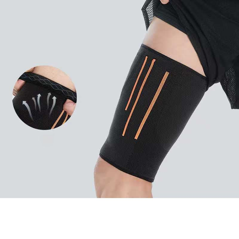 Sports Thigh Compression Sleeve - Hamstring Compression Sleeve (Pair) for Quad & Groin Pain Relief & Recovery - Thigh Brace & Wrap - anti Slip Sleeves Men & Women (Picture Color, M) image number 1
