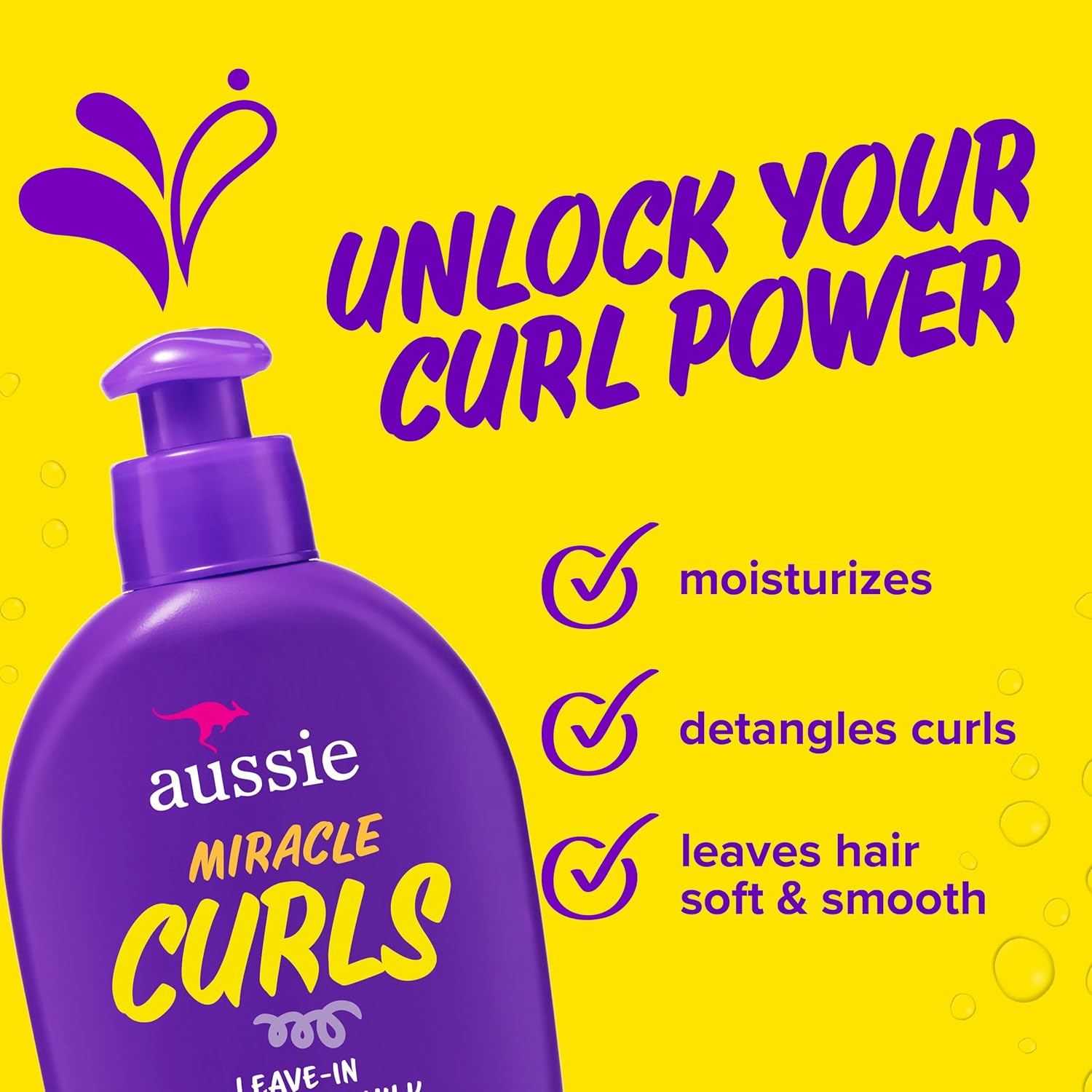 Aussie Miracle Curls with Coconut Oil, Paraben Free Detangling Milk Treatment, 6.7 Fl Oz image number 6