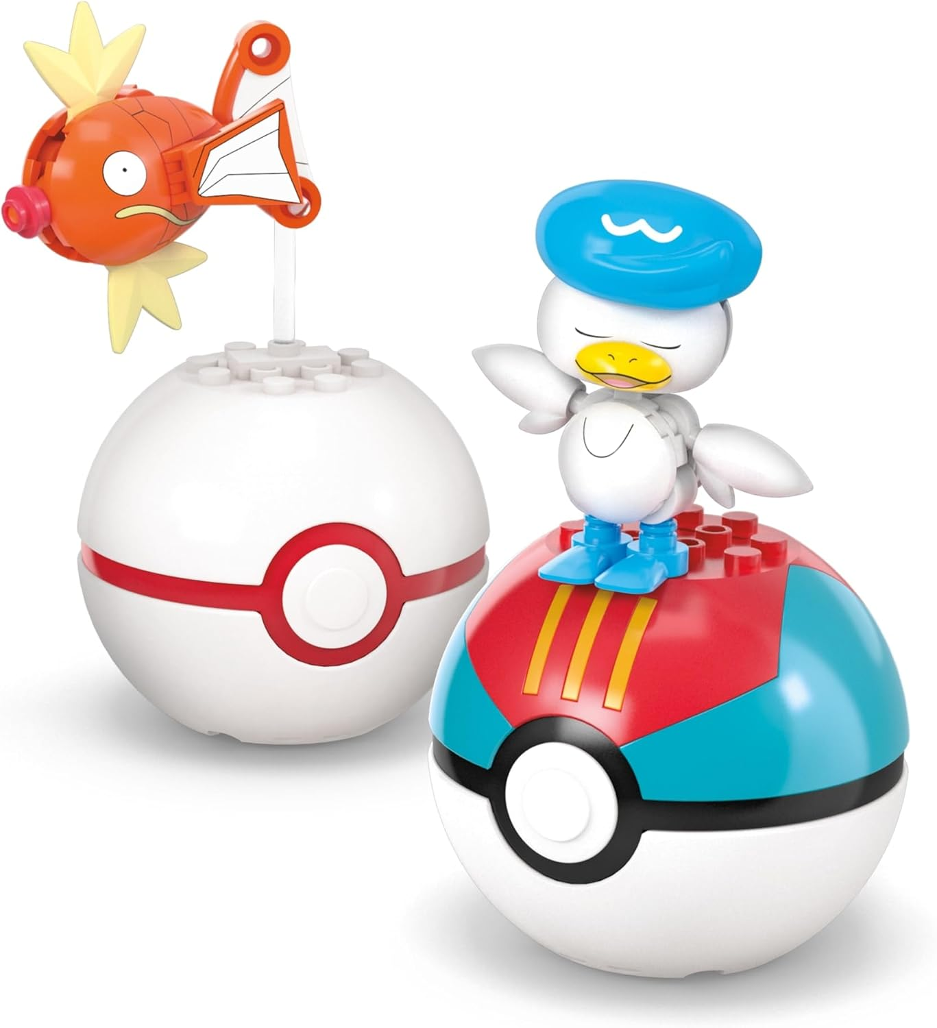 MEGA Pok&eacute;mon Action Figure Building Toys Set, Water-Type Trainer Team with 79 Pieces, 2 Inches Tall, for Kids image number 2