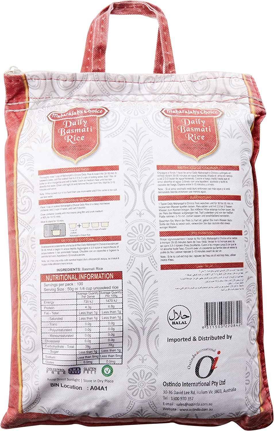 Maharajah'S Choice Daily Basmati Rice 5Kg, White image number 3
