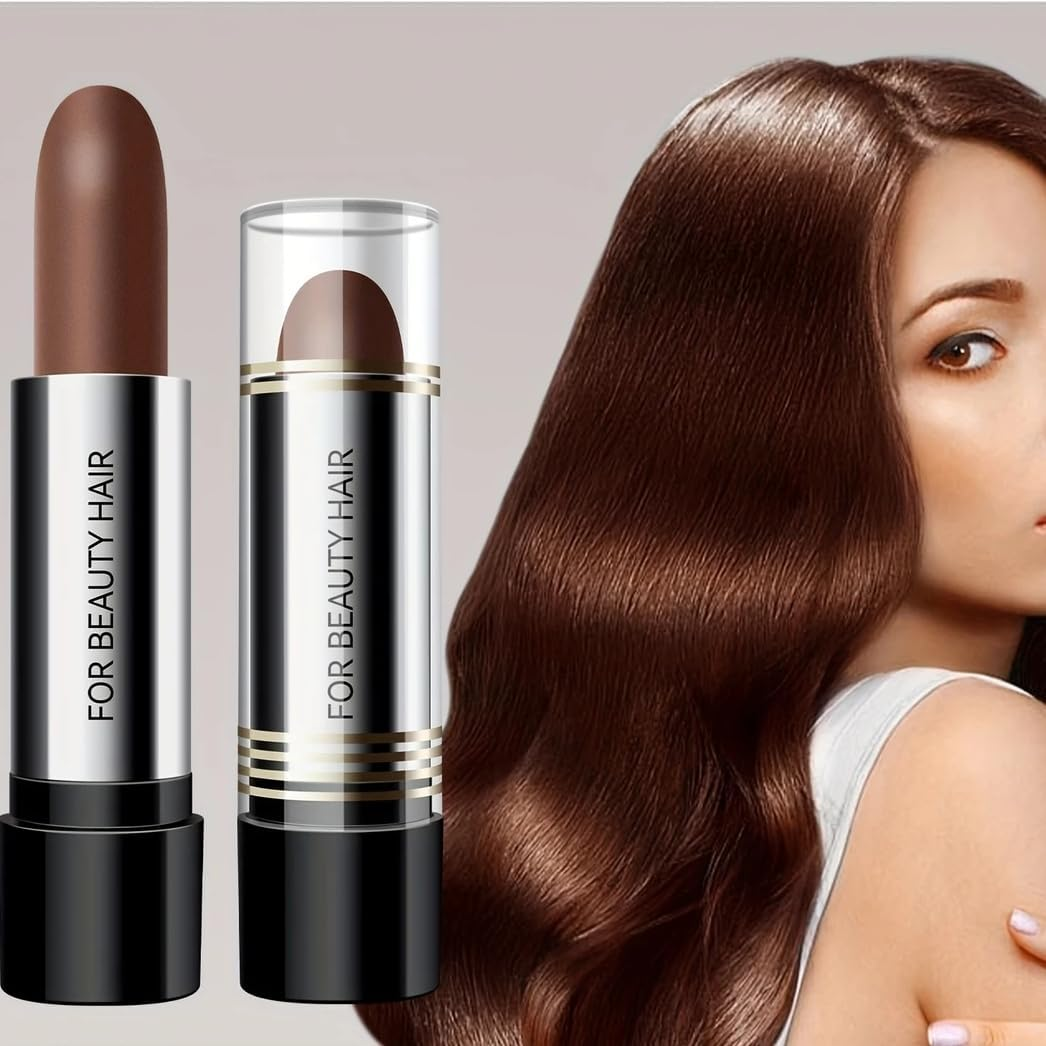 Disposable Hair Dye Pen, Cover Gray Hair Color Touch-Up Stick, Hair Color Pen for Roots, One-Time Hair Dye Instant Gray Root Temporary Coverage (03# Coffee, L)