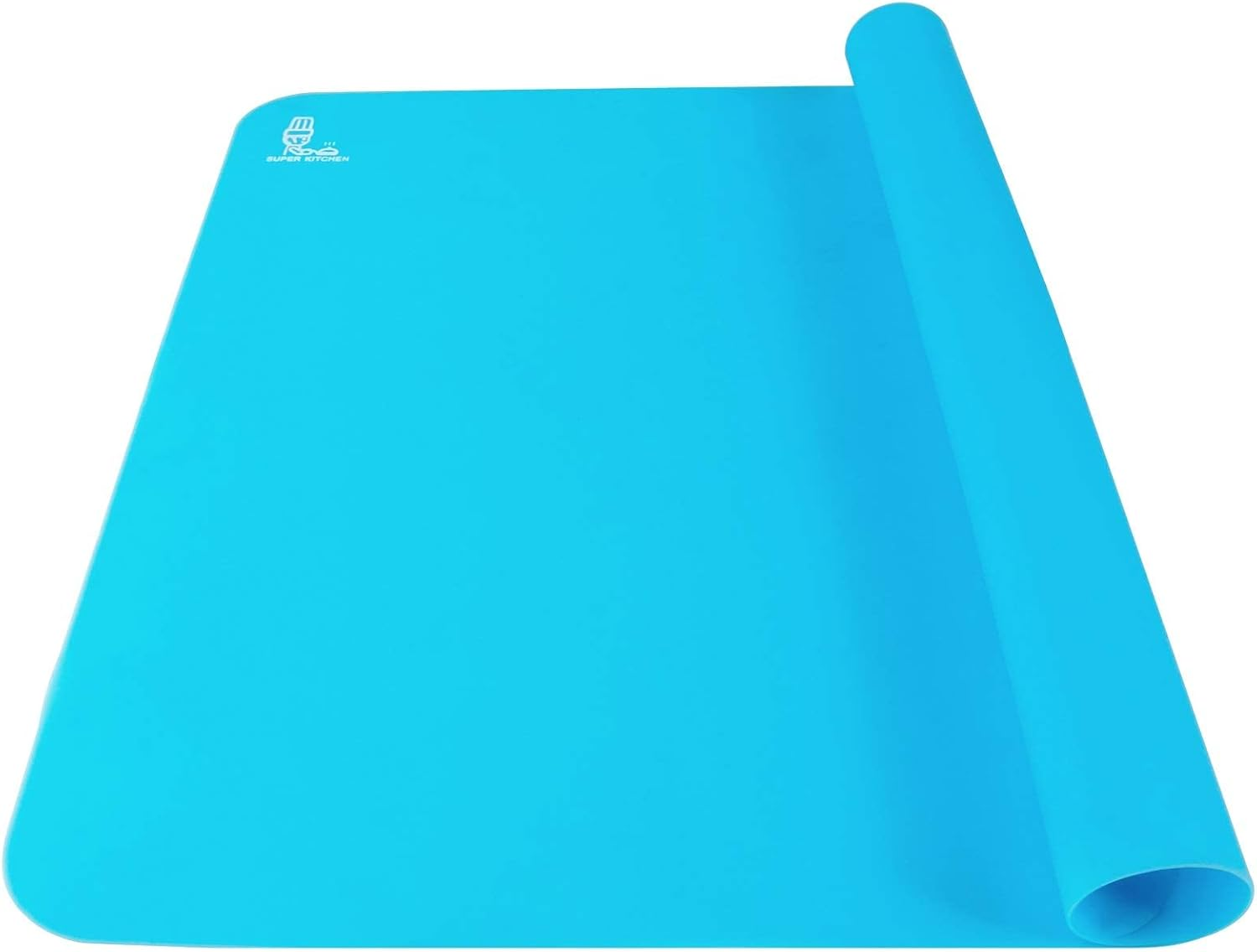 Super Kitchen Extra Large Multipurpose Silicone Nonstick Baking Mat, Pastry Mat, Heat Resistant Nonskid Table Mat, Countertop Protector, 23.4'' by 15.6''(Cool Gray)