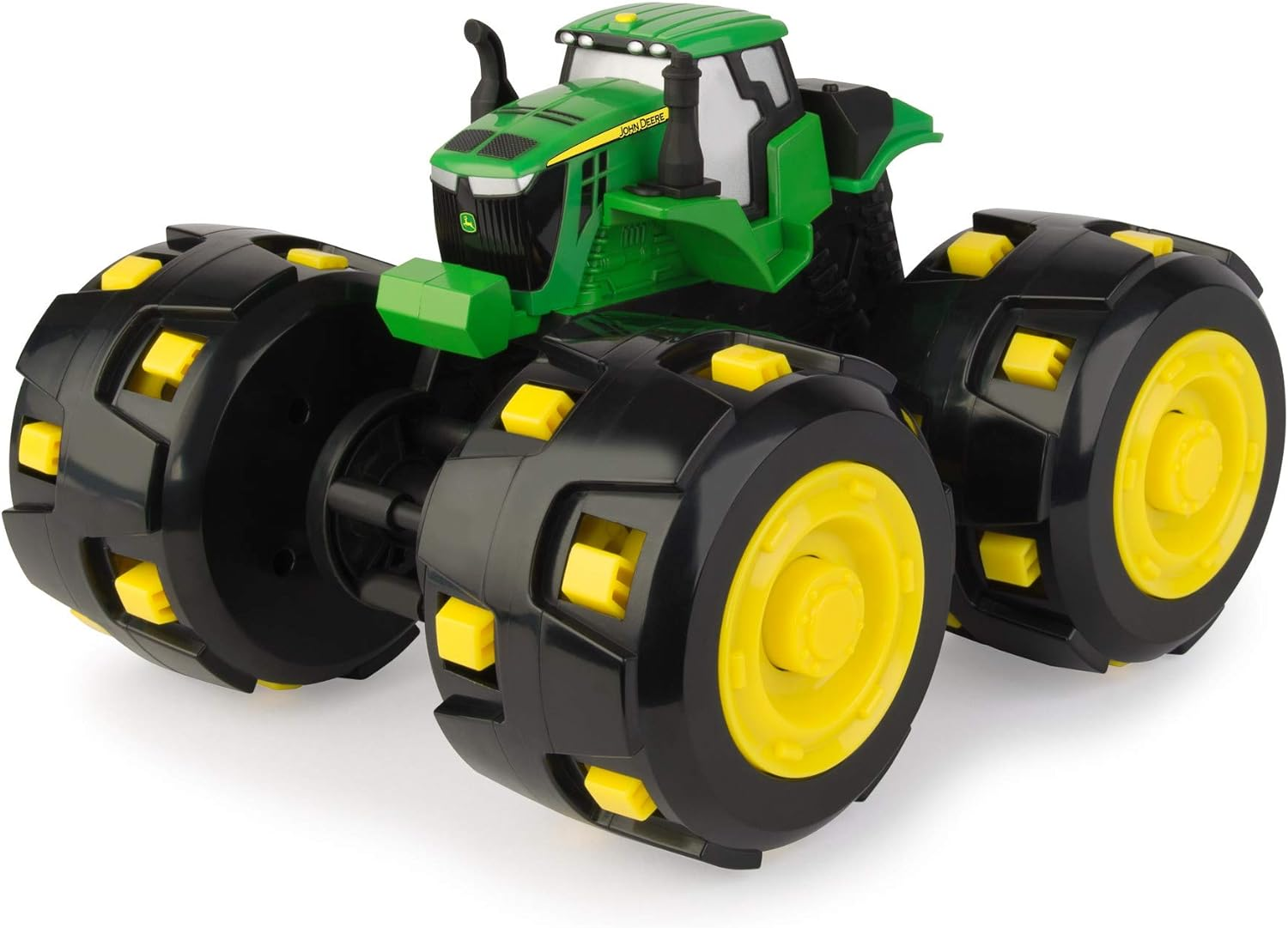 John Deere 46712 Monster Treads Tough Treadz Tractor Vehicle,Green/Yellow/Black image number 1