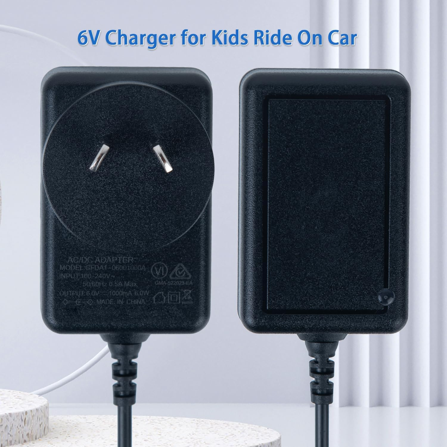 6V Charger for Kids Ride on Car, 6 Volt Battery Charger for Best Choice Products Trax Disney Frozen Mickey Minnie Mouse Racer Quad BMX X6 Audi R8 Wal-Mart Kid TRAX Moto ATV Quad image number 1