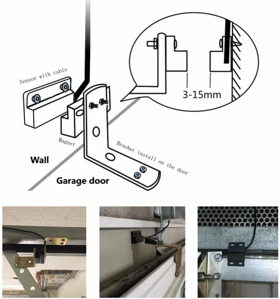 Uantii Smart Garage Door Opener Tuya Wifi Garage Door Controller APP and Voice Control,Works with Smart Life App,No Hub Required image number 6