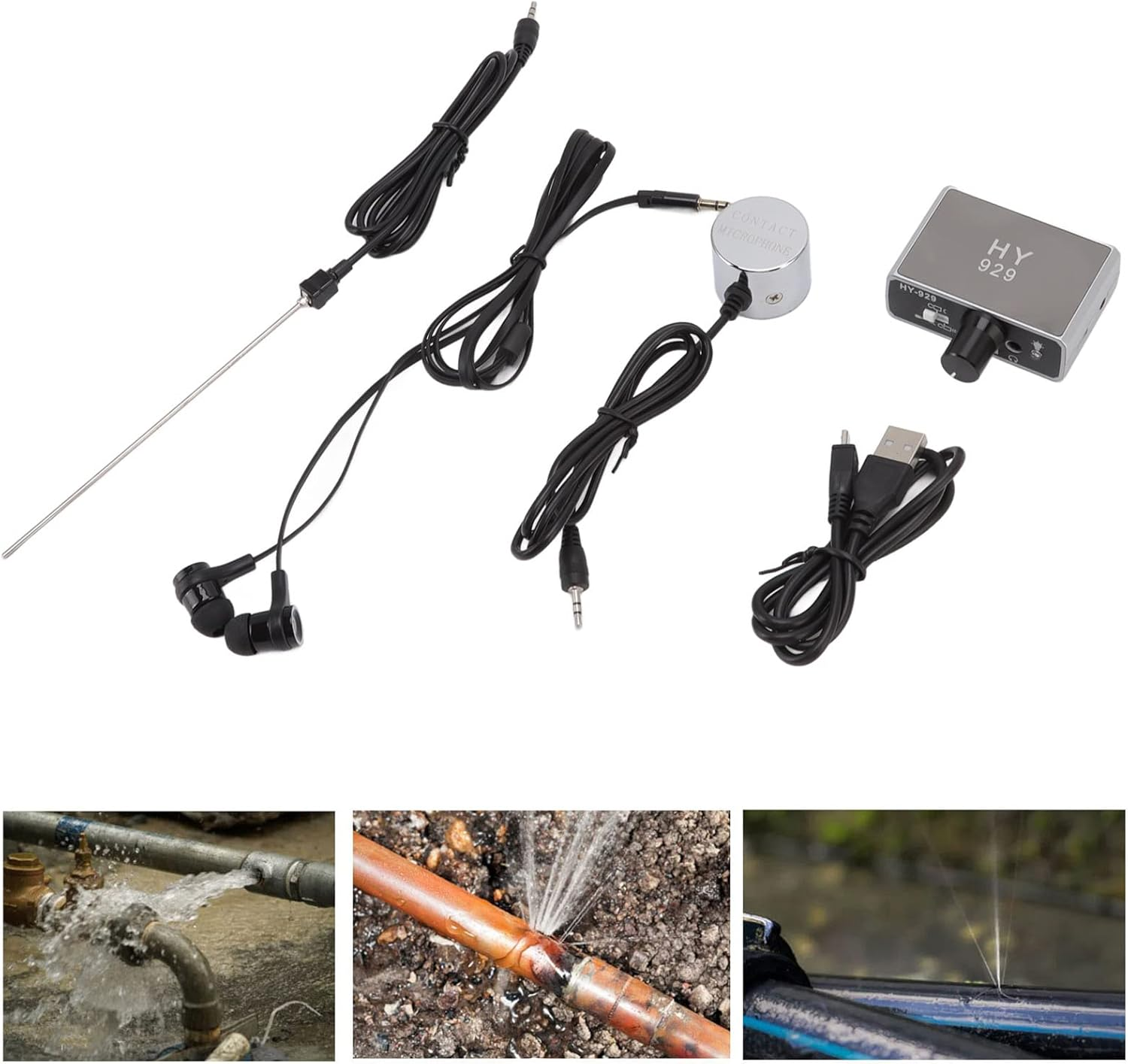 Water Leaflet, Water Tube Leak, 3.7 V, Sensitive Advanced Technology with Headset for Sanitary Technology image number 2