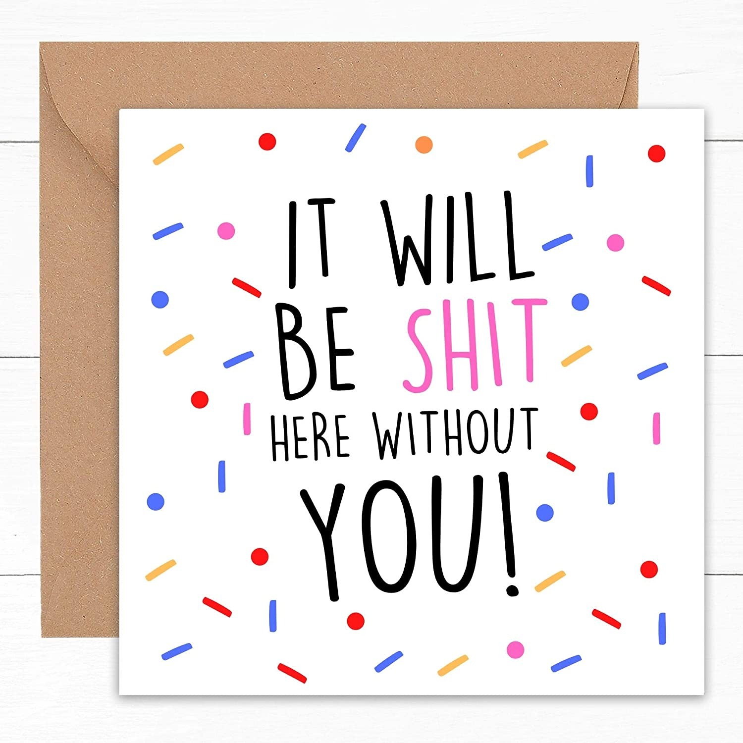 Funny Rude Leaving Card | Cards for New Job | Sweary Farewell Coworker Colleague | Good Luck Congratulations | Leaving Job Gifts & Presents | 15Cm image number 4