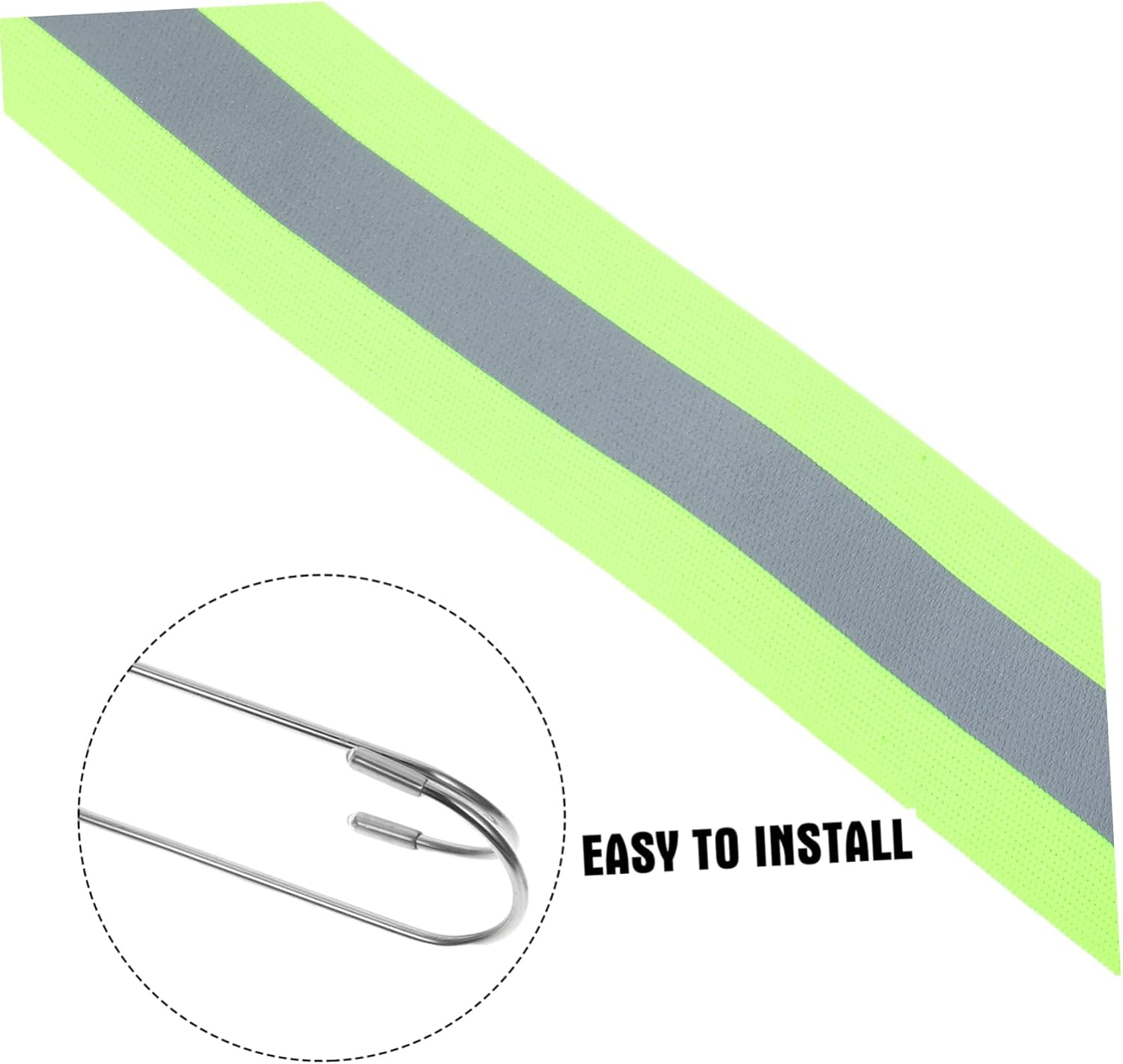 GLEAVI Reinforced Reflective Car Cover Straps Adjustable Tape for Easy Installation Protective Cover High Visibility Reflective Stripes Fluorescent image number 3