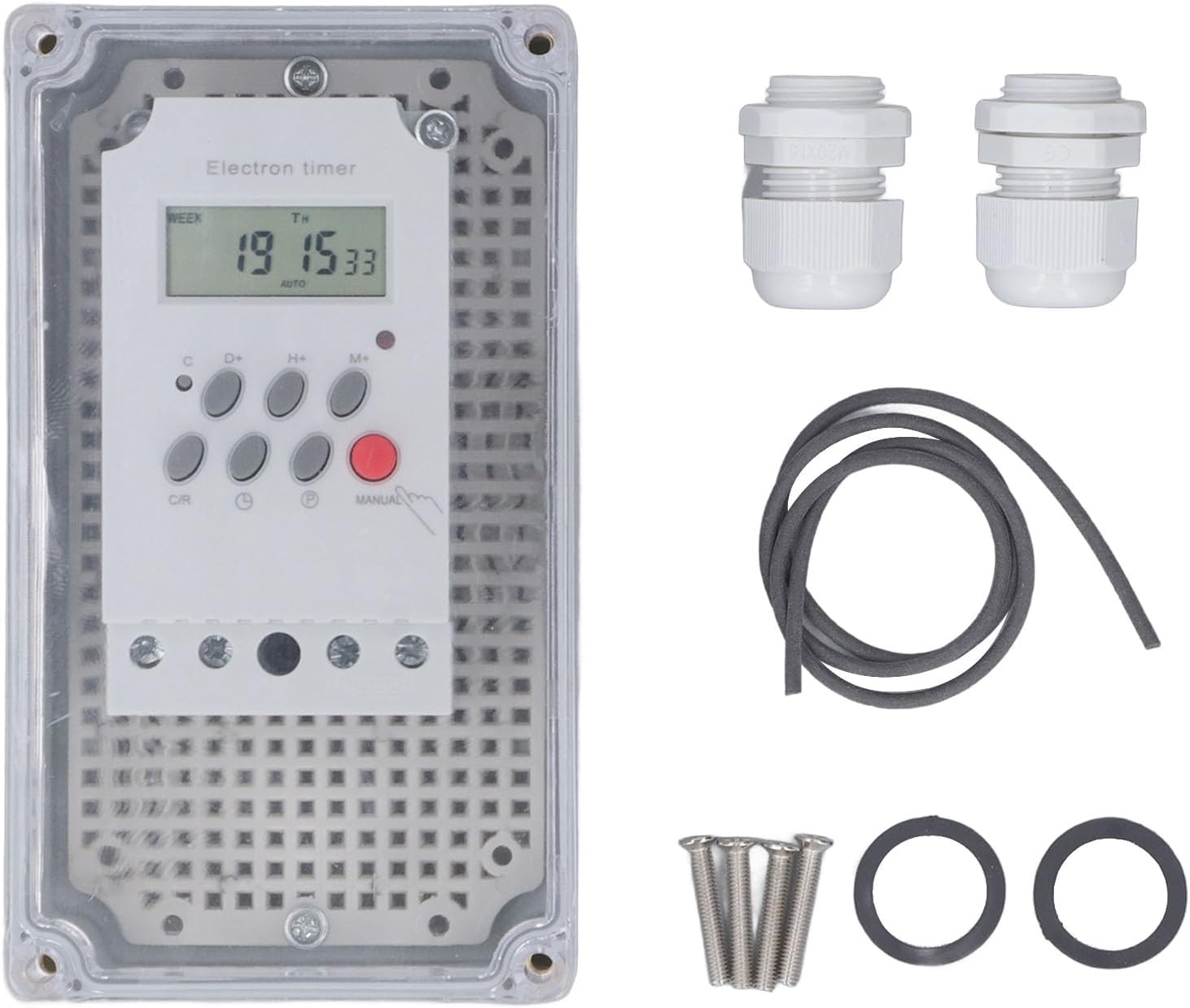 Gernie Pool Pump Timer, Settings Modes, Manual Button, Waterproof Shell, Built in Battery, for Swimming Pool Pumps, Heaters, Filters, Motor Driven Equipment (DC 12V) image number 4