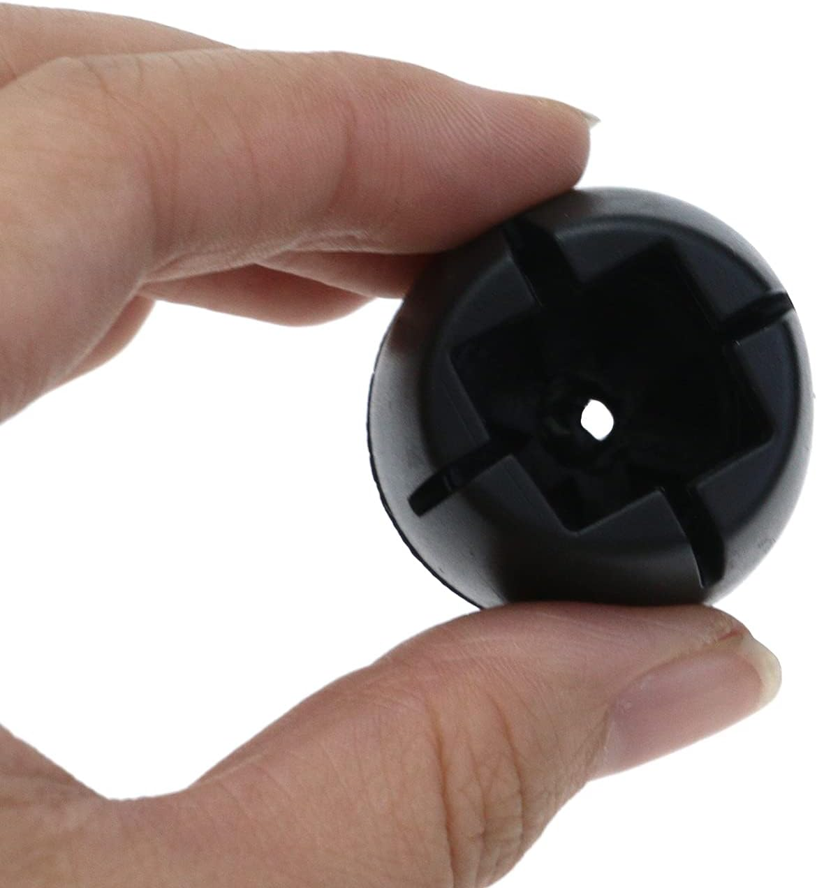 Antrader 24Pcs Silicon Furniture Pads Floor Protector Sofa Non-Slip Chair Feet Pad Table Leg Cap with Felt Pads Fit round Chair Leg 8/9" to 1" (2.2-2.6Cm) or Square 3/5" to 4/5"(1.5-2Mm) Black image number 2