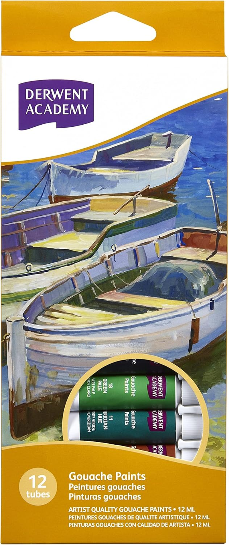 DERWENT(R) R33025 Academy Oil Paints, 12ML 12PK image number 4