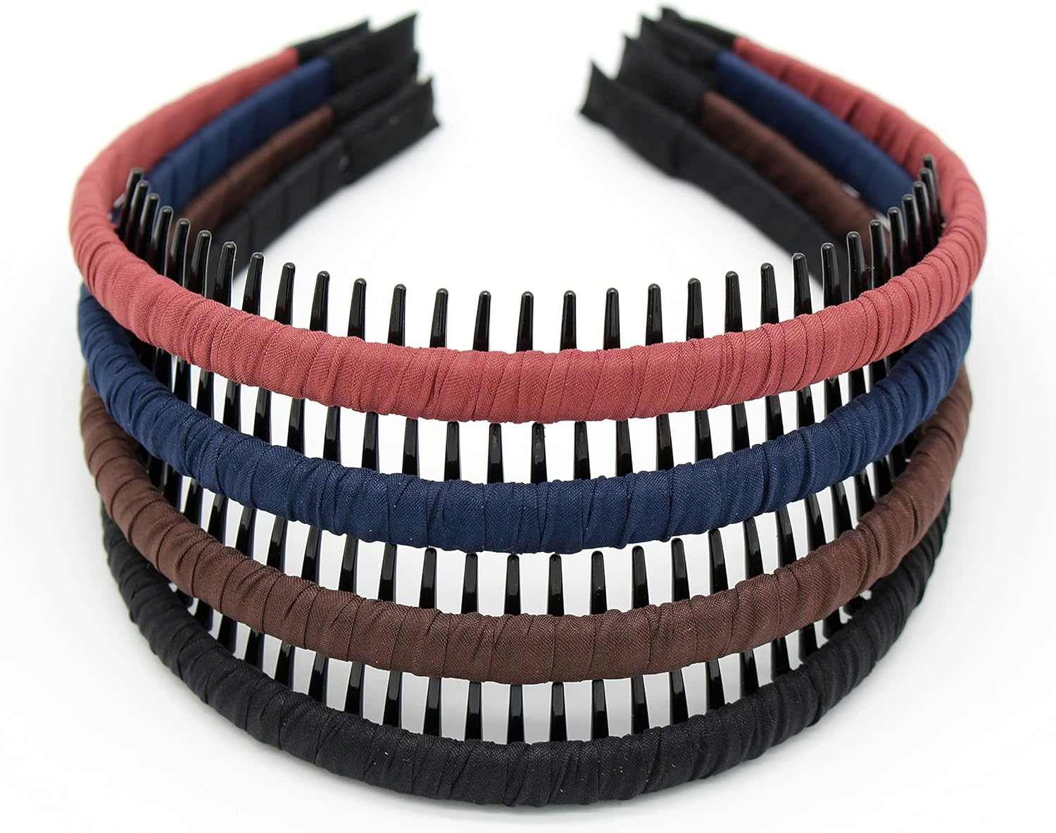 Fashion Hair Accessories Comfy Short Headband Hair Hoop Teeth Comb Hairband Hair Band Non-Slip Headbands for Women Girl(4 Color)