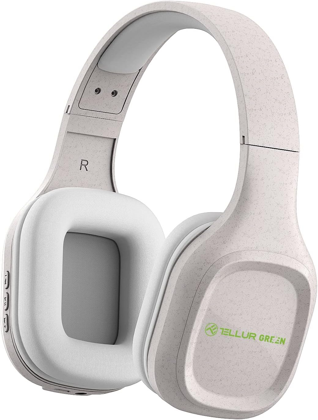 TELLUR Pulse Bluetooth over Ear Headphones, BT5.0, Built-In Microphone for Hands-Free Calls, HD Hi-Fi Sound, 40 Mm Driver with Bass Reinforcement, Lightweight Design and Soft Ear Pads (Beige)