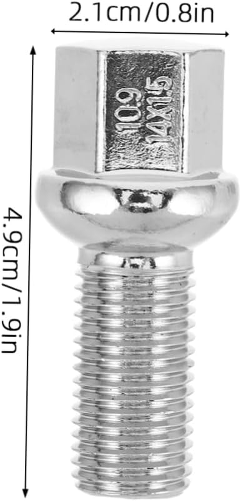 FOYTOKI 5Pcs Chrome Wheel Bolts with Conical Ball Seat Design Automotive Tire Screws for Car Wheel Rims Enhanced Strength and Vibration Reduction Multi Vehicle Compatible Lug Nut