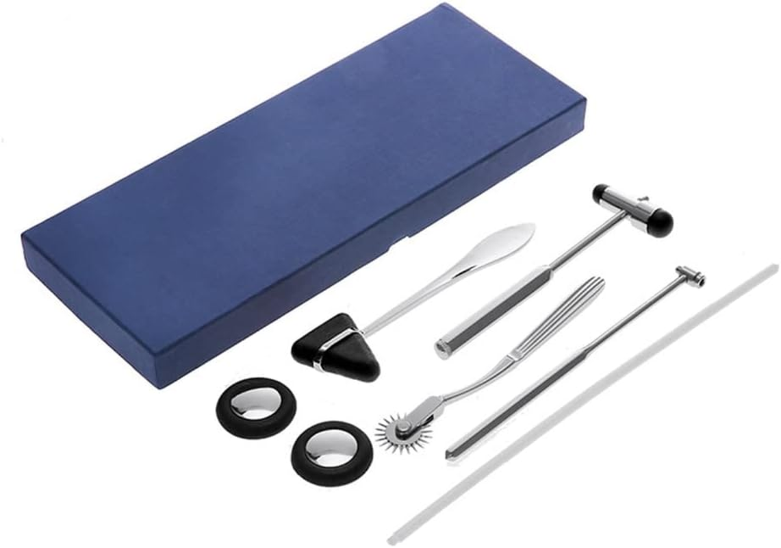 Neurological Percussion Set-Reflex Hammer Set, Includes Pinwheel, Babinski Hammer, Buck Hammer,Diagnostic Kit image number 4