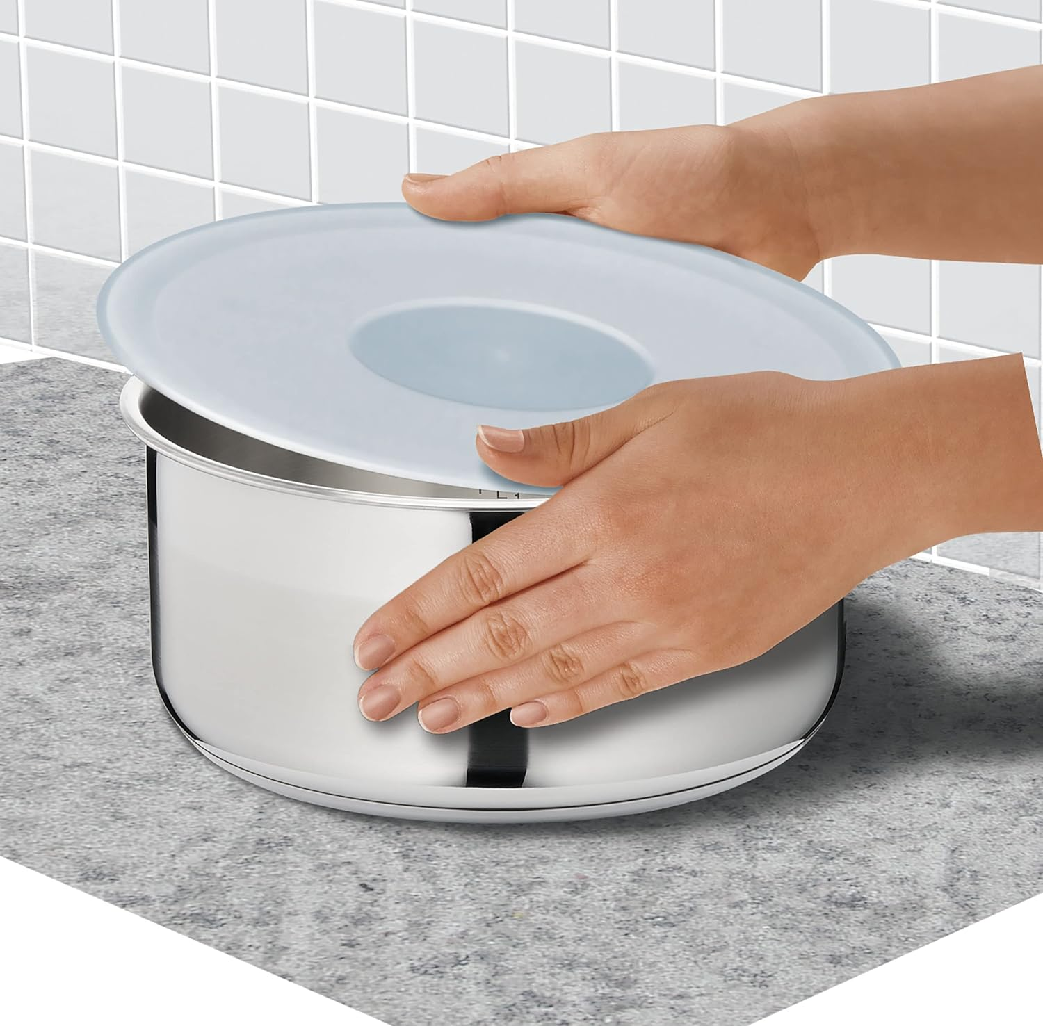 Tefal Ingenio Accessory - Set of 3 Plastic Lids, L9019222 image number 1