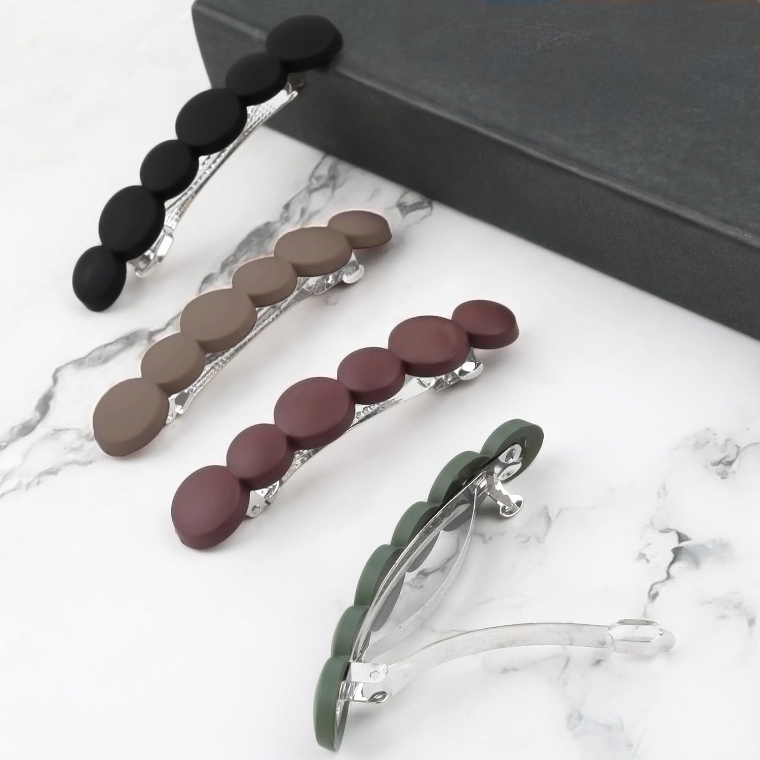 Women'S Hair Clips, 4 Pieces French Hair Clips, Hair Clips Set, Hair Clips, Thin Hair, Automatic Hair Accessories for Fine Thick Hair, Women Girls image number 2