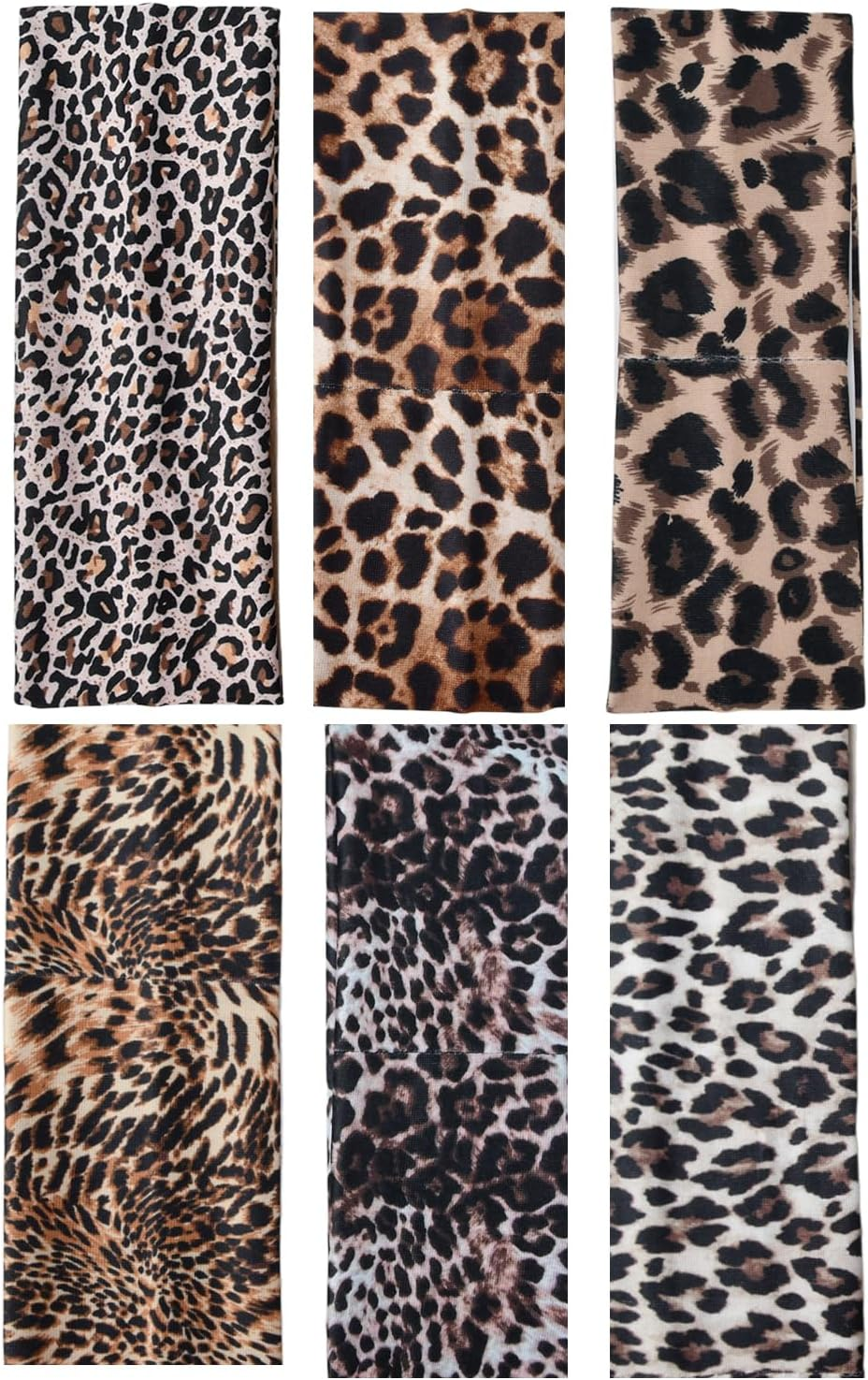 6 Pcs Hair Bands Stretchy Headbands for Women'S Hair,Leopard Hair Bands for Women,Elastic Headband,Womens Headbands,Ladies Wide Headband Head Bands for Women Yoga Sports Hair Accessories image number 1