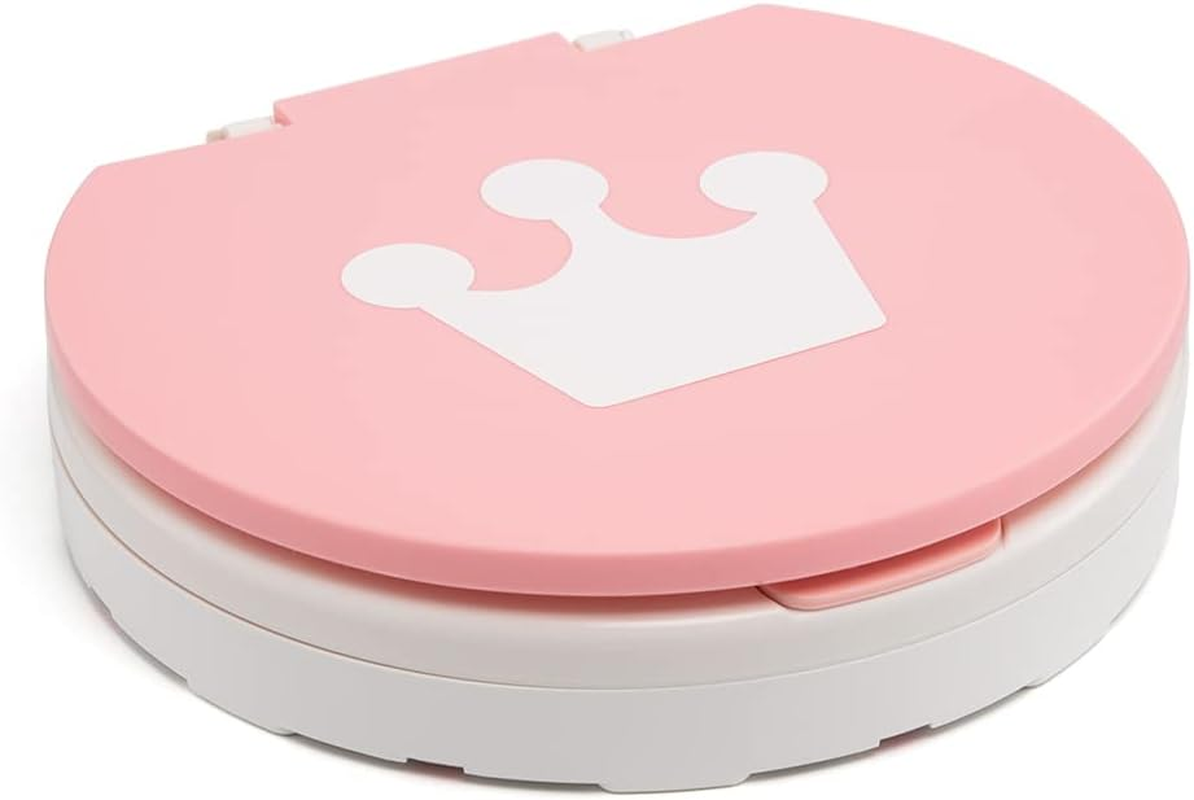 Portable Potty Seat for Kids Toddler,Foldable Travel Potty Training Seat with 2 Rolls Cleaning Bags, Travel Toilet Seat for Car, Camping, Outdoor, Indoor (Pink) - Pink image number 3