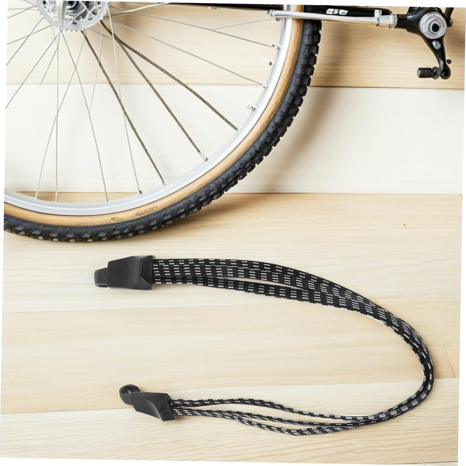 Toyvian 4Pcs Heavy Duty Elastic Binding Bands for Luggage Weather Resistant Tie down Straps with Quick Adjustment for Outdoor Cycling and Versatile Cargo Securing image number 6