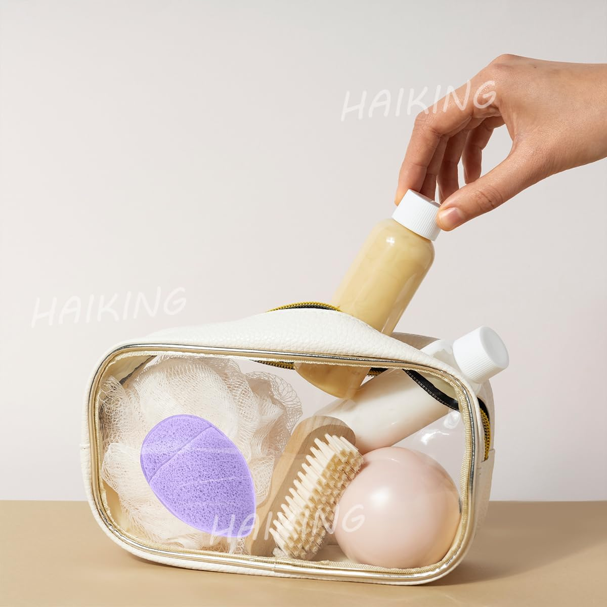 HAIKING Konjac Bathing Sponges, 6 PCS Facial Sponge Remover for Deep Pore, Blackheads, Dead Skin, Daily Face Cleansing (Individually Packaged) image number 1