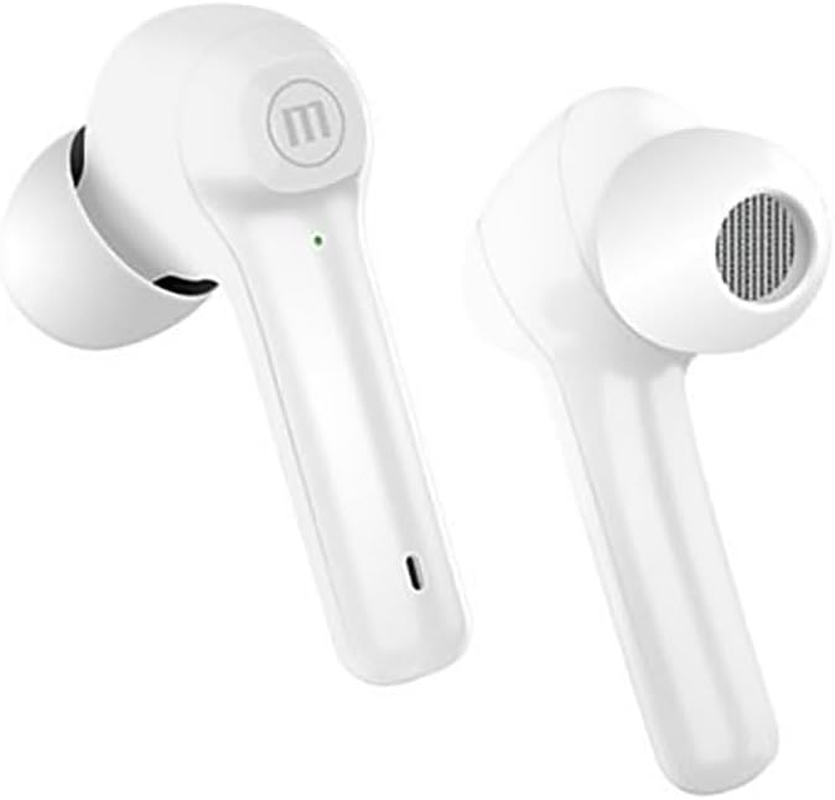 Maxell Dynamic Wireless Headphones with Charging Case Bluetooth White