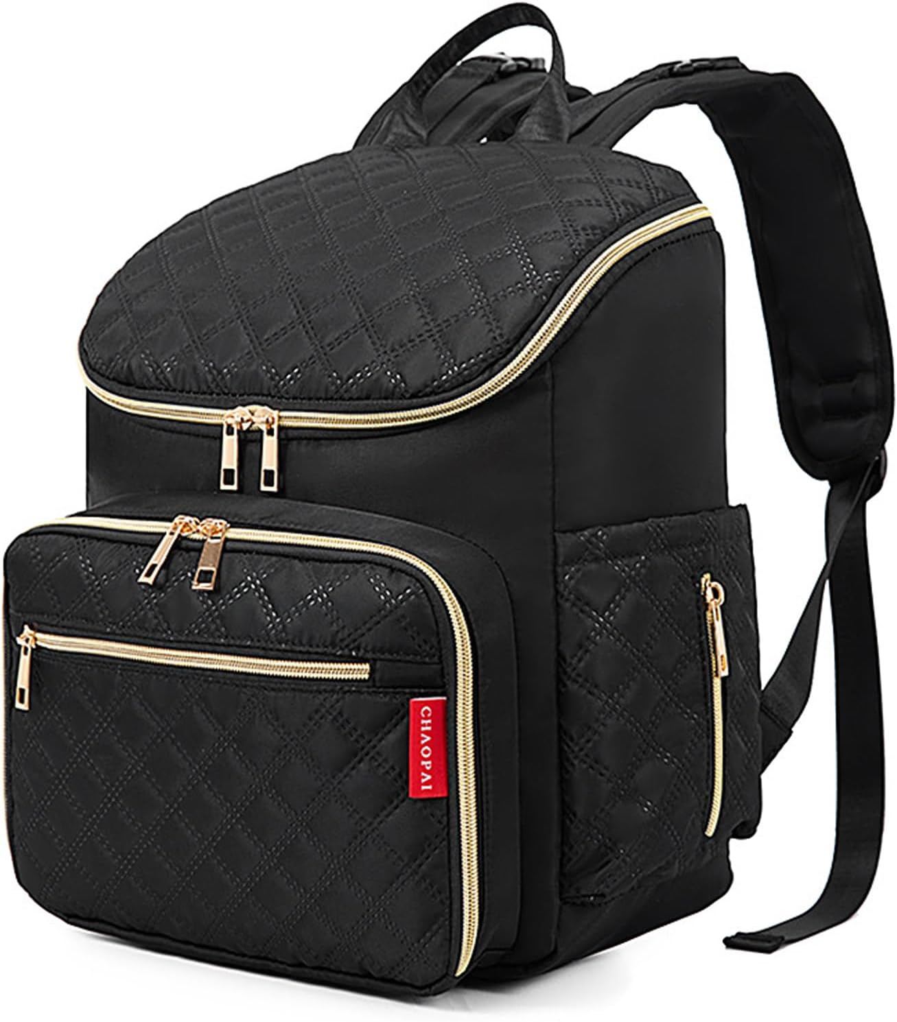 IOIUSKKU Baby Bag for Mom Chic Diaper Backpack with Changing Pad Insulated Pocket Stroller Strap for Boys Girls Diaper Bags Cloth