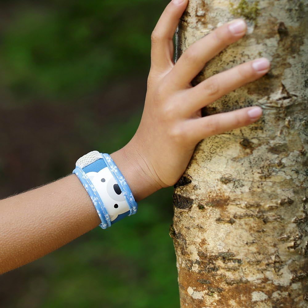 PARAKITO Mosquito Band Kids - Mozzie Bands Kids - W/Natural Essential Oils, No DEET, No Alcohol, Waterproof, from 3+ Years. 30 Days Protection, 15 Days per Pellet, 2 Pellets per Pack (Polar Bear) - Dinosaur image number 6