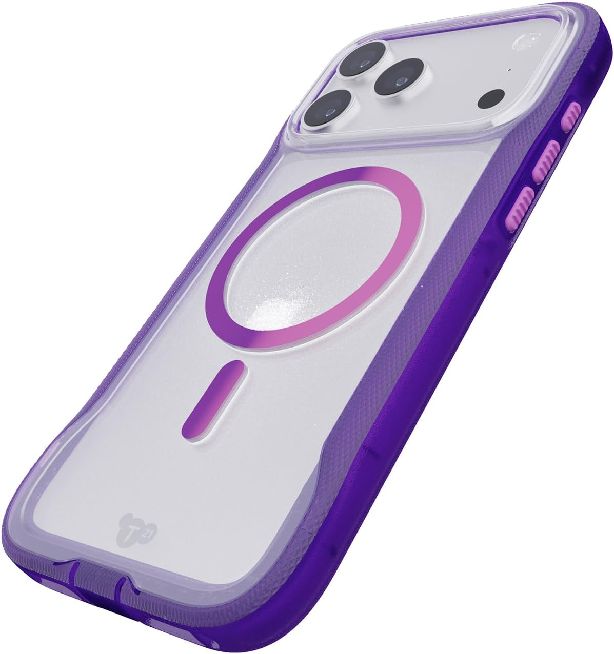 Tech21 Evopro Magsafe Case Apple Iphone 17 Pro Max, Wireless Charging, Magsafe Compatible, Scratch-Resistant Shockproof Protective Cover Case - Purple/Pink image number 3