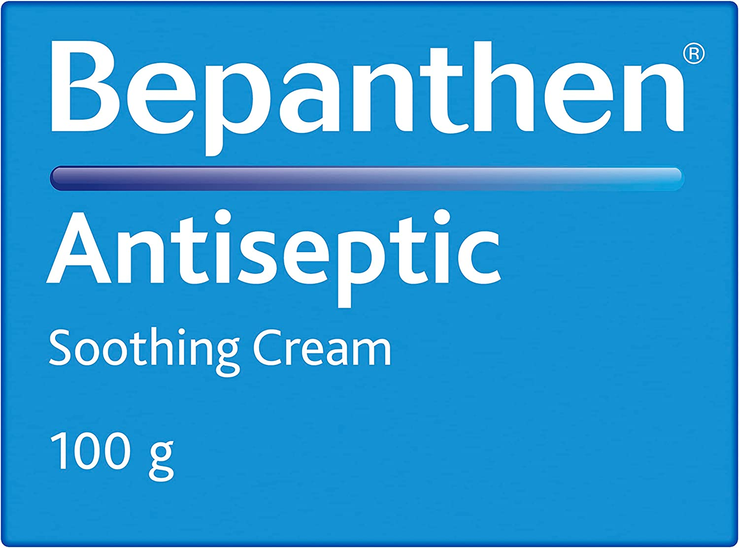 Bepanthen Antiseptic Soothing Cream for Cuts, Bites & Stings, Chafed Skin, Cracked Skin, Scalds and Sunburn, 100 G image number 2