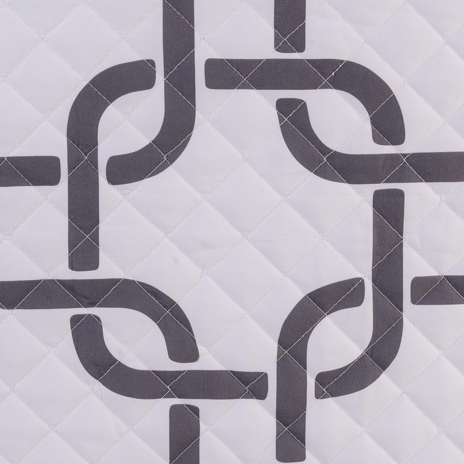 Healthsmart Premium Ultra-Soft Hypoallergenic Bed Wedge Cover, Zippered with Spill Protection, Gray Links, Fits 12 X 24 X 24 Inch Bed Wedges image number 4