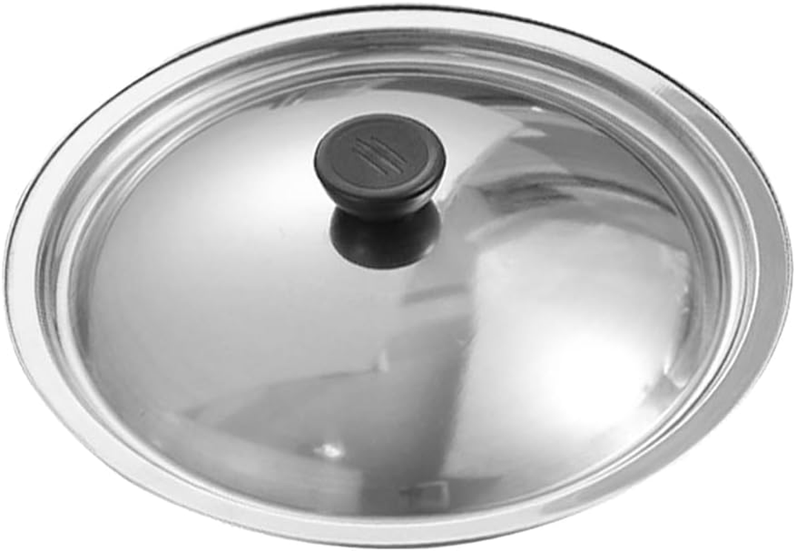 MAGICLULU Stainless Steel Pot Lids, Frying Pan Lid Replacement, 20Cm Cooking Pot Lid, Heavy Duty Skillets Cover, Cookware Lid Protector image number 4