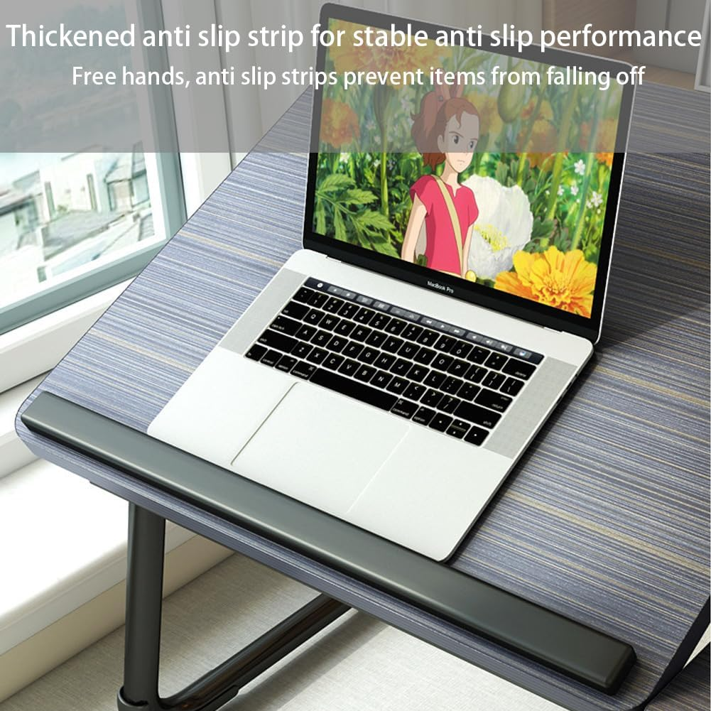 Laptop Desk Adjustable for Bed & Couch &ndash; Portable Lap Desk with Tilting Top, Foldable Legs & Cup Holder, Fits 15.6" Laptops, Lightweight for Writing, Eating, or Reading (22&rdquo; X 13&rdquo;) image number 4