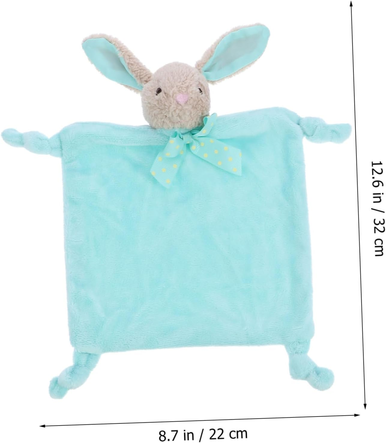 Toyvian 1Pc Plush Towel for Boy Girl Soft Comfort Blanket for Newborns Safe for Biting Playing Shower Rabbit