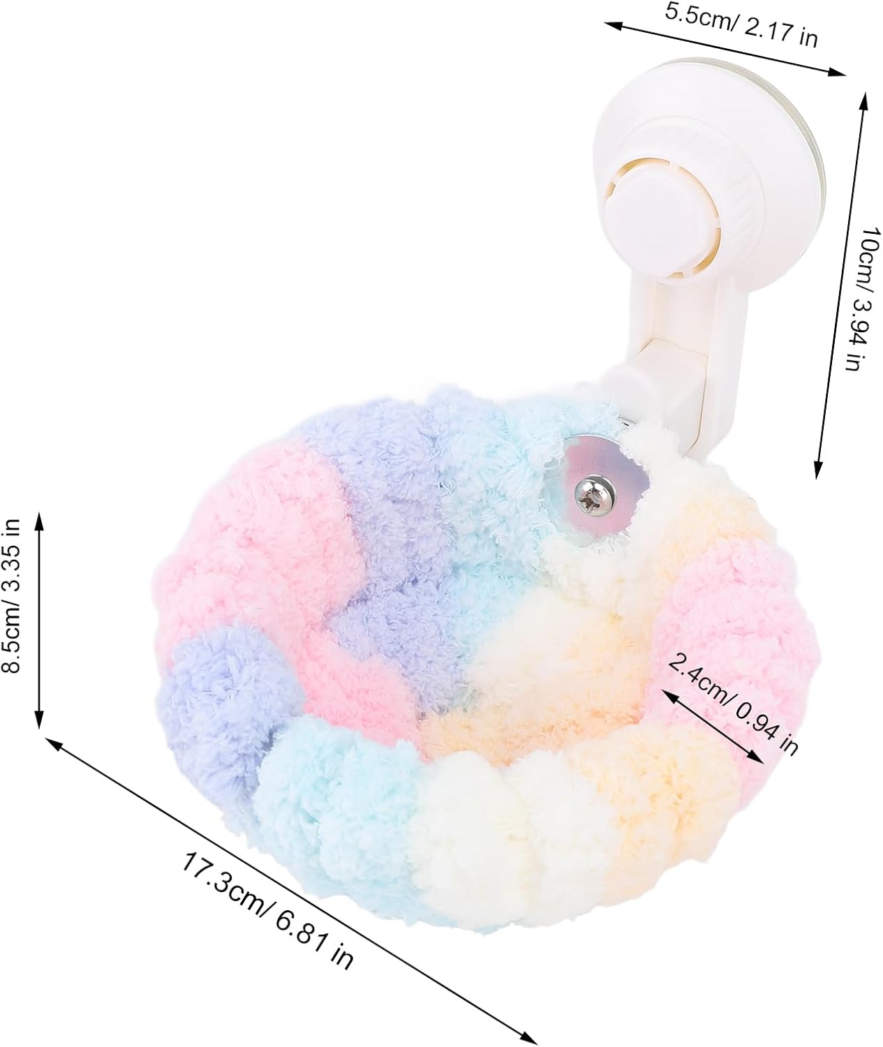 Winter Warm Bird Nest House, Plush Bird Nest with Suction Cup for Car Window Outdoor, Bird Parrot Nest Hammock Sleeping Bed for Pet Parrot Parakeet Cockatiel (Large) image number 3