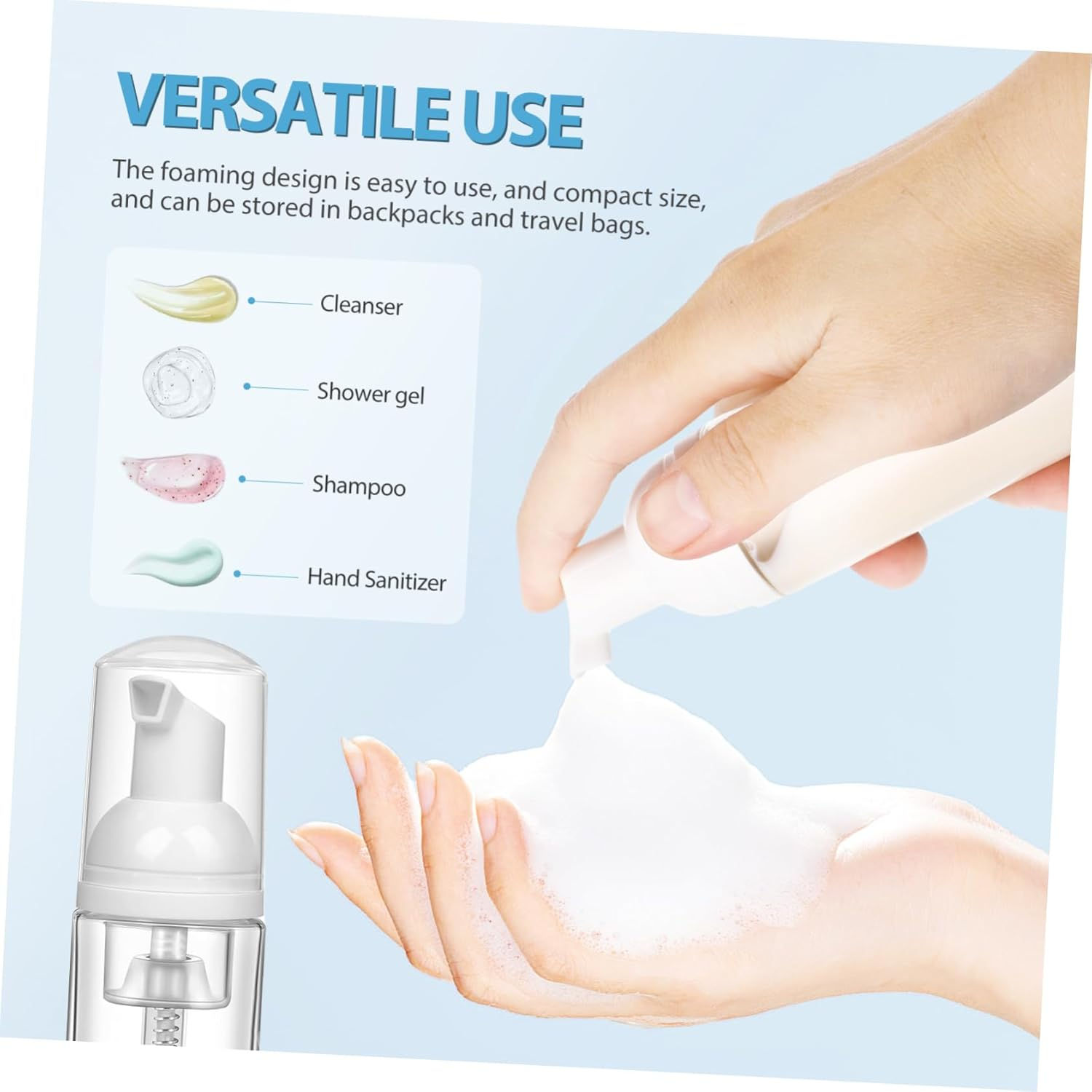 HAPINARY 20Pcs Mousse Bottle Foaming Hand Soap Dispenser Reusable Soap Dispenser Foam Pump Bottle Hand Soap Foam Dispenser Foam Hand Soap Dispenser Foam Soap Dispenser Foam Bottle