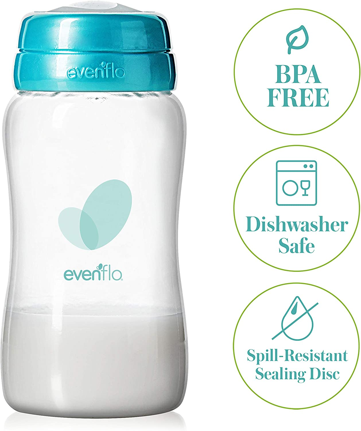 Evenflo Advanced Breast Milk Collection Bottles, 5Oz 6 Pack image number 1