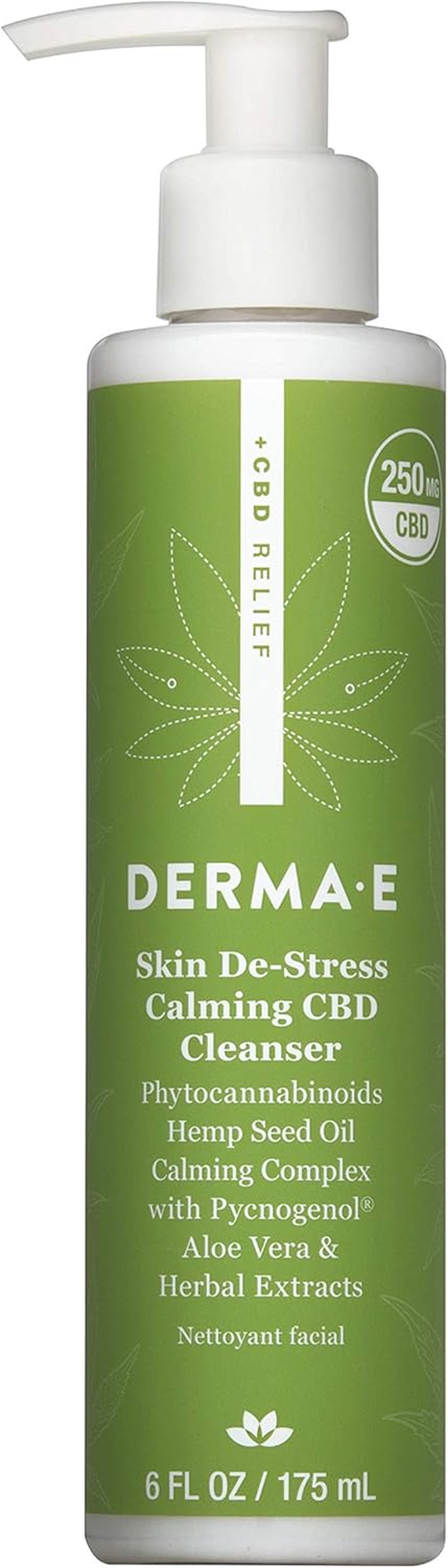 Derma E Skin De-Stress Calming CBD Cleanser for Unisex 6 Oz Cleanser image number 2
