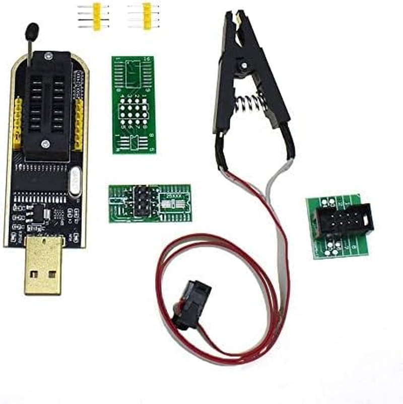 SOP8 SOIC8 Test Clip Socket Adapter for EEPROM 25CXX 24CXX + CH341A 24 25 Series EEPROM Flash BIOS USB Programmer Module