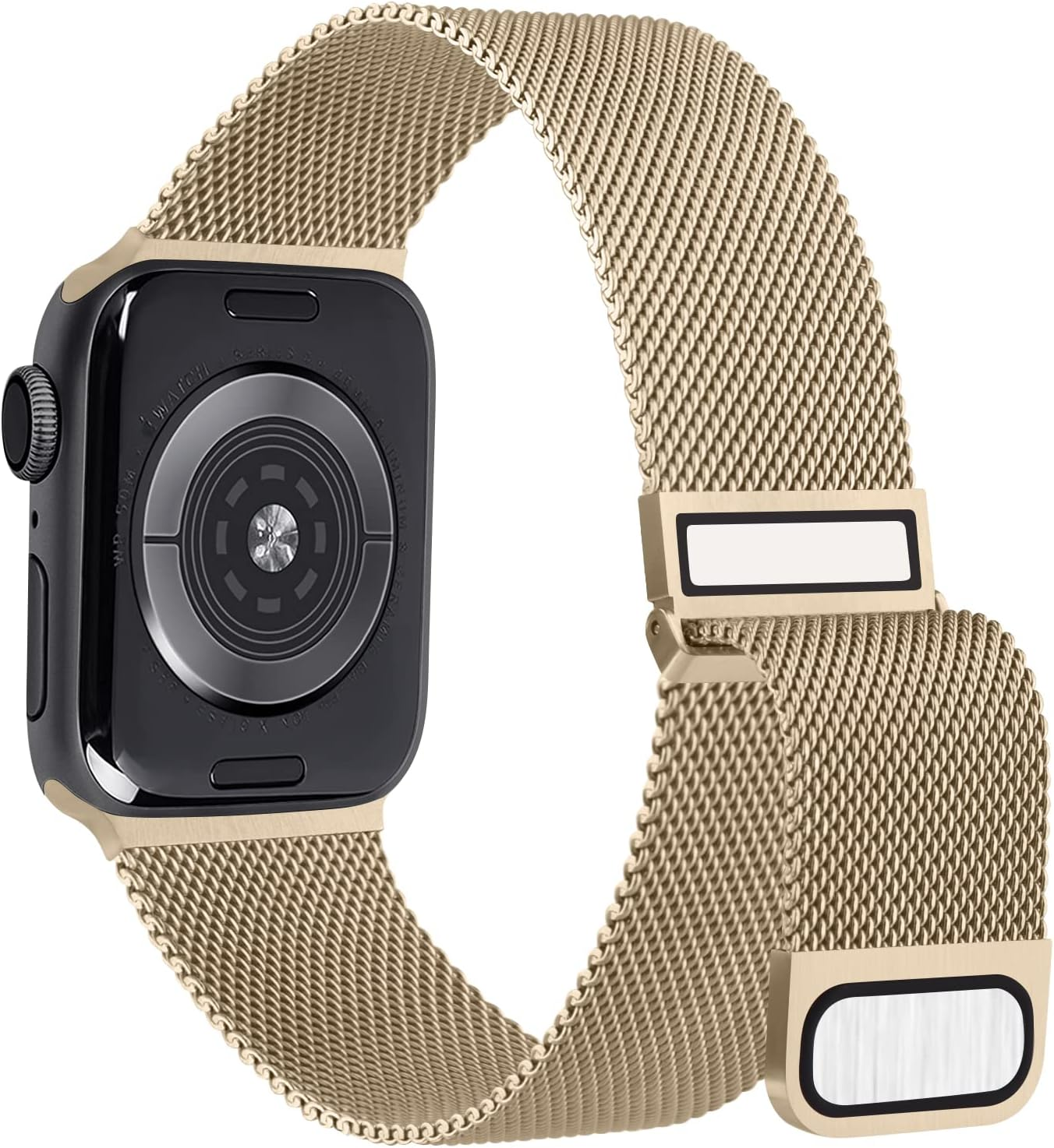 Metal Stainless Steel Bands for Apple Watch Bands 38Mm 40Mm 41Mm 42Mm 44Mm 45Mm, Loop Magnetic Milanese Mesh Strap for Iwatch Series 9 8 7 6 5 4 3 2 SE image number 4