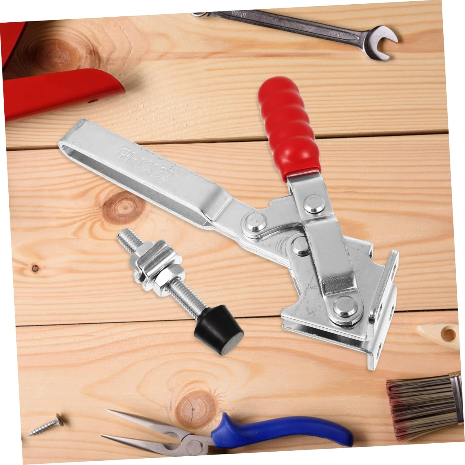 FELTECHELECTR Weld Tire Clamp Quick Assembly Tool for Tire Welding Heavy Duty Iron Clamp for Automotive Repairs