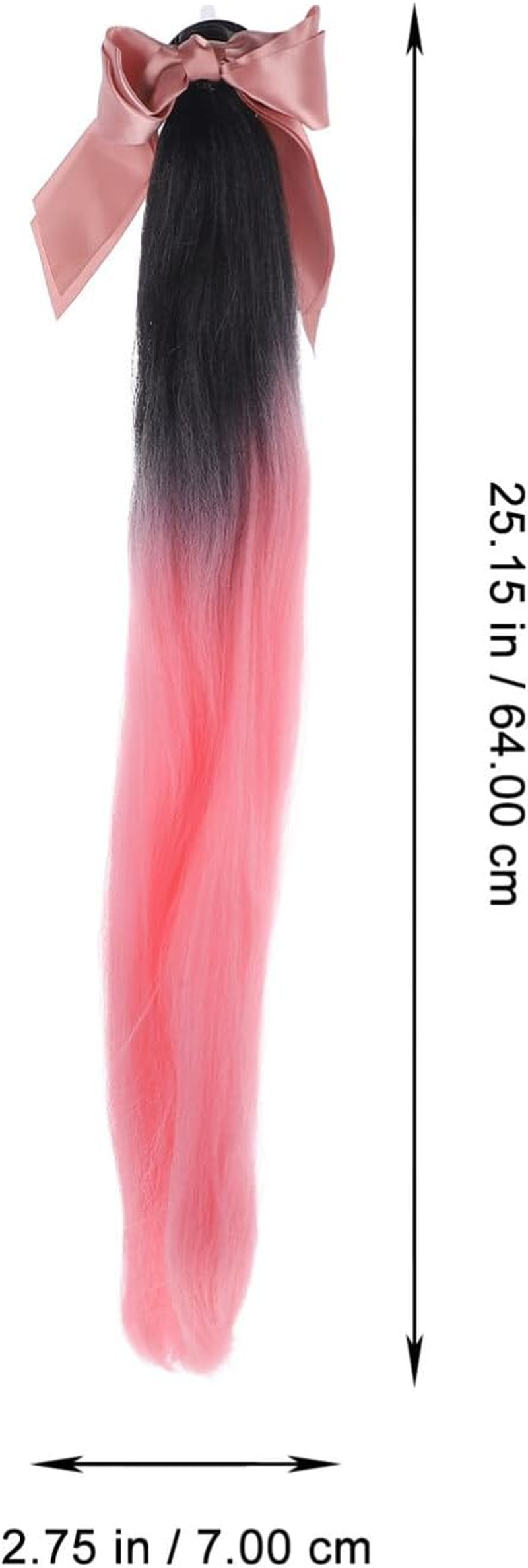 Yardwe Helmet Wig Decor Braid Ponytail Motorcycle Helmet Accessory Stylish Hair Wig for Women image number 6