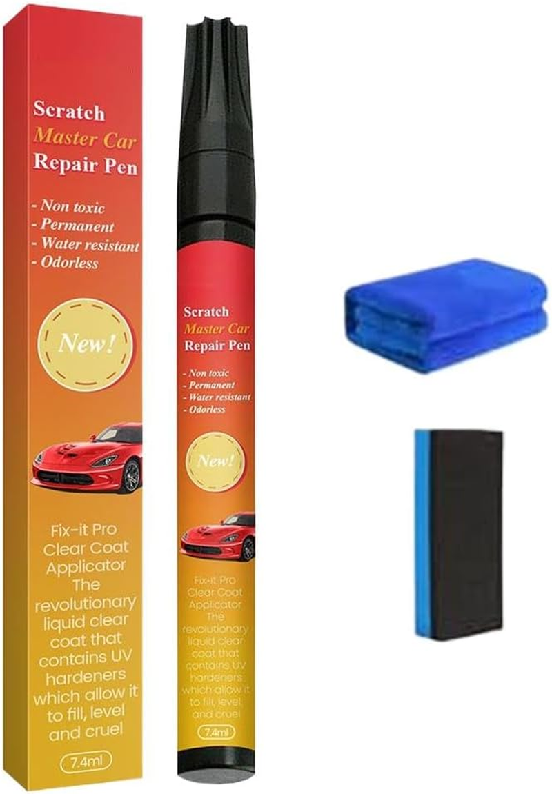 3Pcs Car Pen Clear Coat Application for Car Scratch Repair Remover Sealer Filler Clear Activated Car Accessories Repair,Auto Kit,Fix for Pen,Car Brushes,Car Remover,Car Black,Automotive up Bru